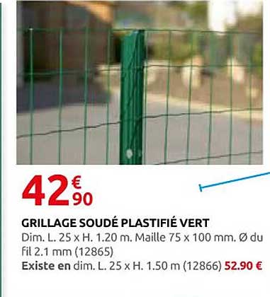 GRILLAGE SOUDÉ PLASTIFIÉ VERT