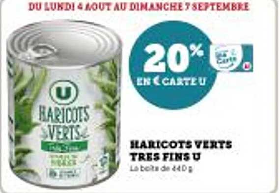 HARICOTS VERTS TRES FINS U