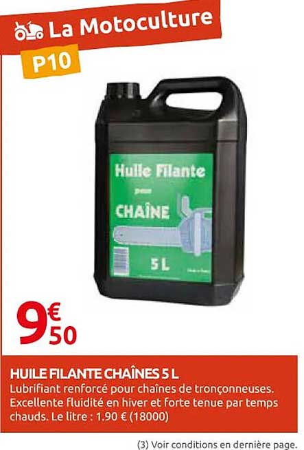 HUILE FILANTE CHÂINES 5 L