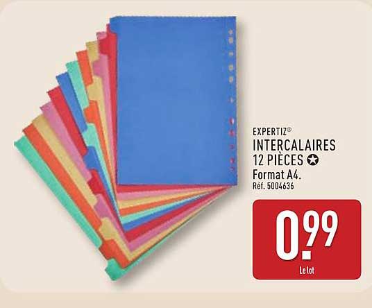 INTERCALAIRES 12 PIÈCES