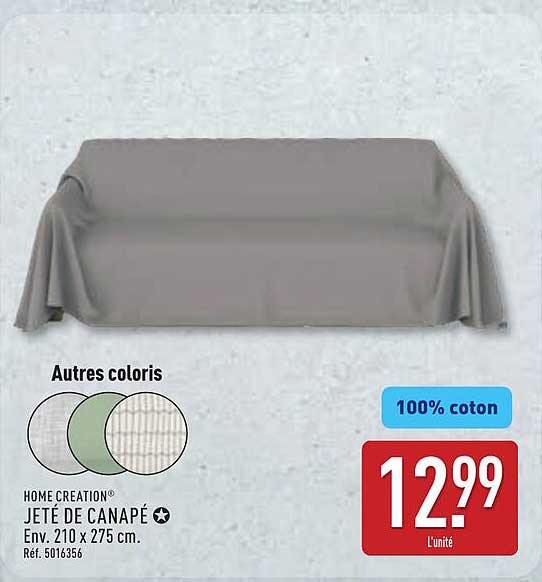 JETÉ DE CANAPÉ