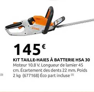 KIT TAILLE-HAIES À BATTERIE HSA 30