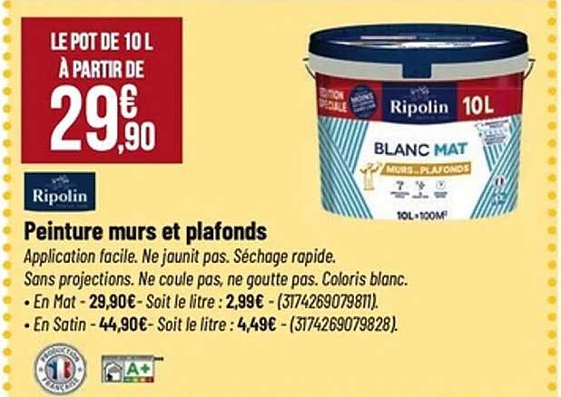 LE POT DE 10 L À PARTIR DE 29€90