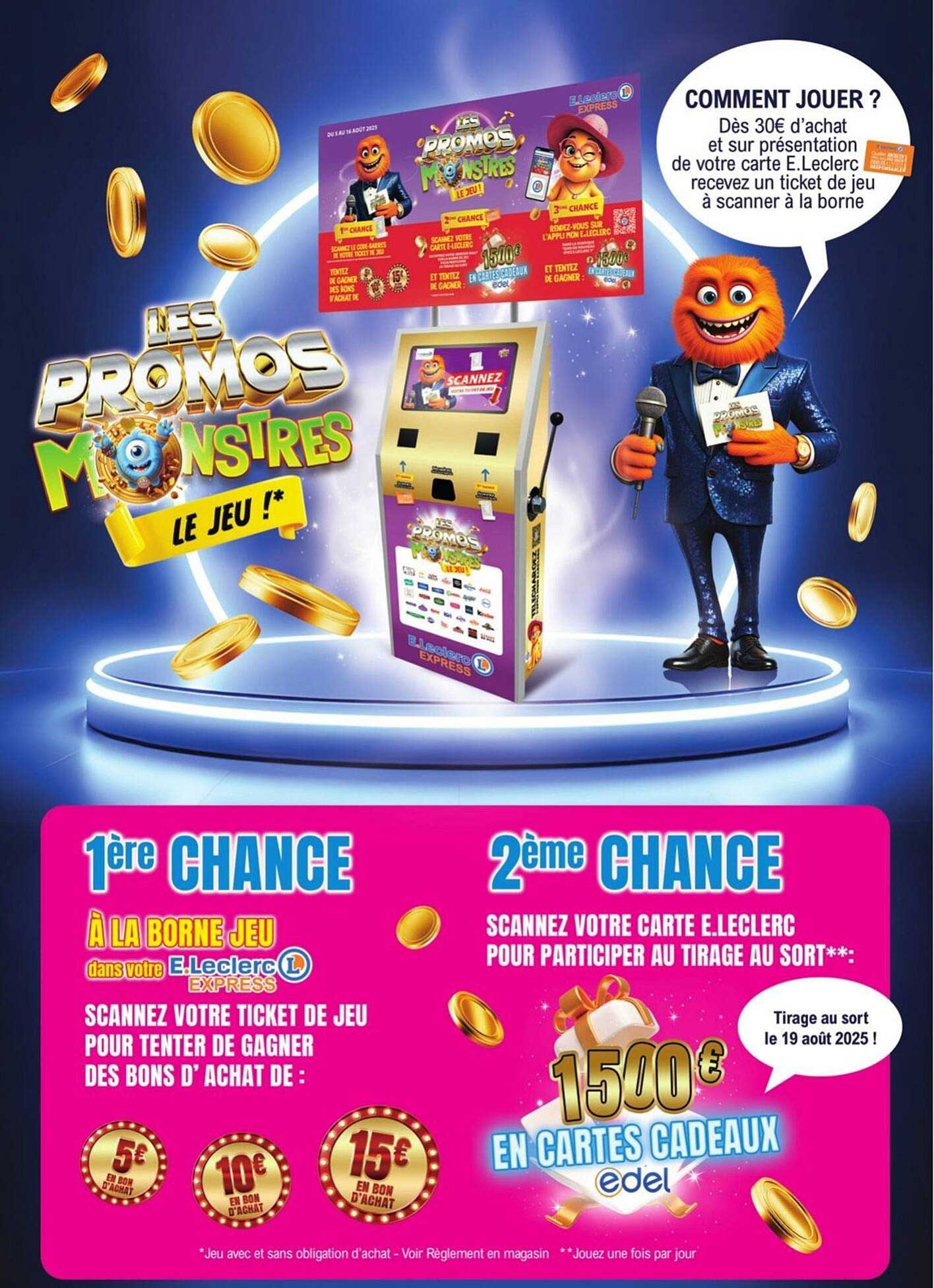 LES PROMOS MONSTRES LE JEU !