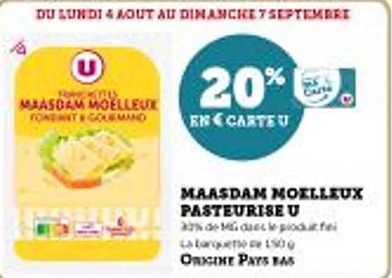 MAASDAM MOELLEUX PASTEURISE U