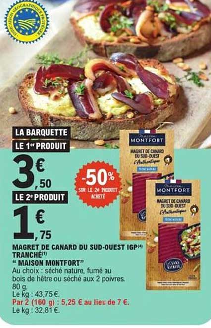 MAGRET DE CANARD DU SUD-OUEST IGP TRANCHÉ* "MAISON MONTFORT"