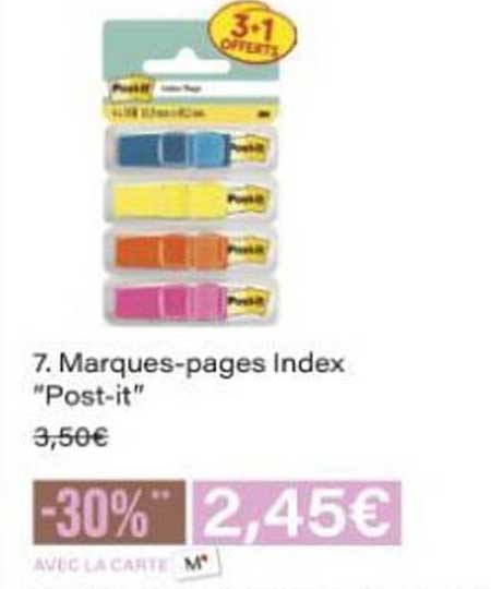 Marques-pages Index "Post-it"