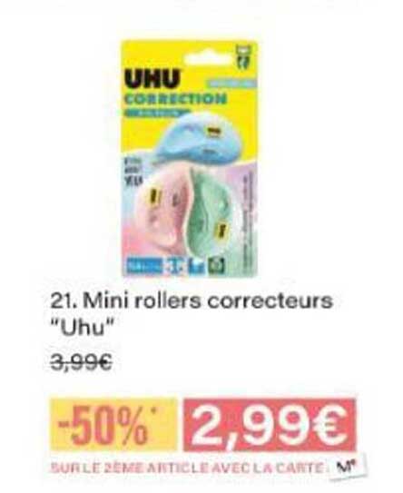 Mini rollers correcteurs “Uhu”