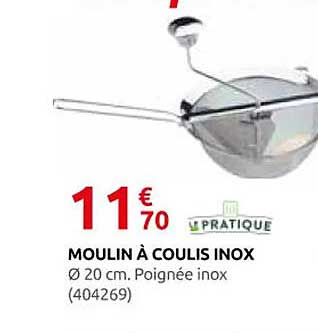 MOULIN À COULIS INOX