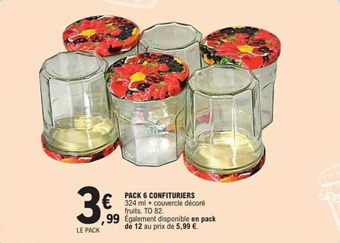 PACK 6 CONFITURIERS