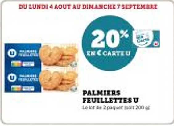 PALMIERS FEUILLETÉS U