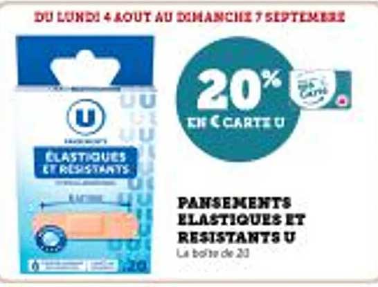 Pansements élastiques et résistants U