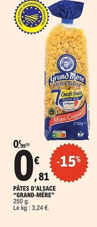 PÂTES D'ALSACE "GRAND-MÈRE"
