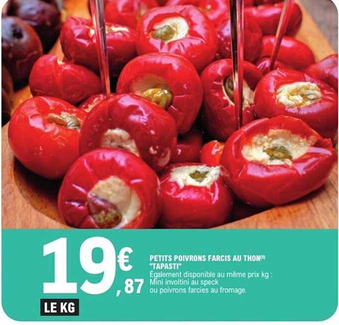 PETITS POIVRONS FARCIS AU THON "TAPASTI"