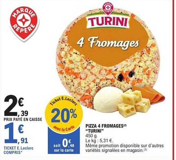 PIZZA 4 FROMAGES "TURINI"