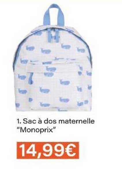 Sac à dos maternelle "Monoprix"