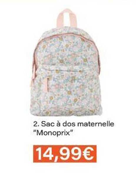 Sac à dos maternelle "Monoprix"