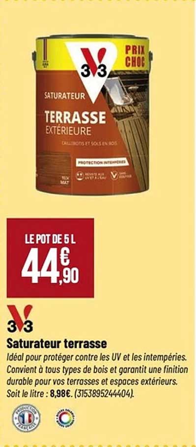 Saturateur terrasse