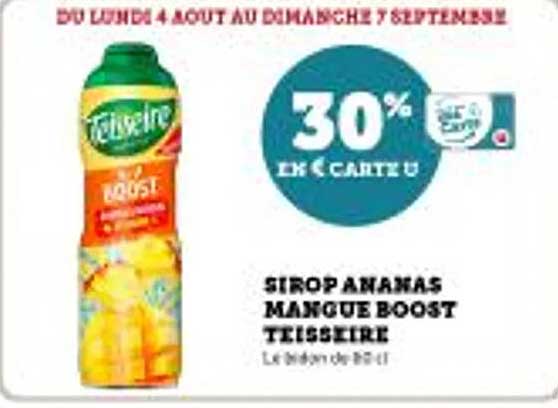 SIROP ANANAS MANGUE BOOST TEISSEIRE