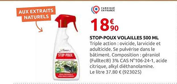 STOP-POUX VOLAILLES 500 ML
