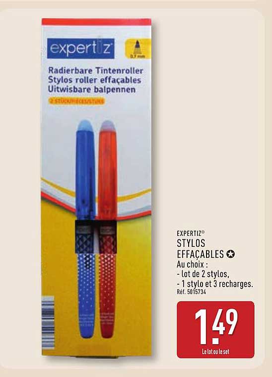 STYLOS EFFAÇABLES