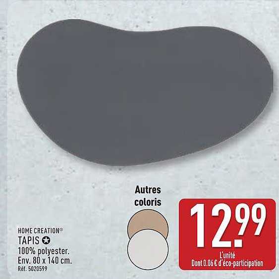 TAPIS 100% polyester - 80 x 140 cm