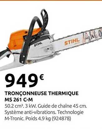TRONÇONNEUSE THERMIQUE MS 261 C-M