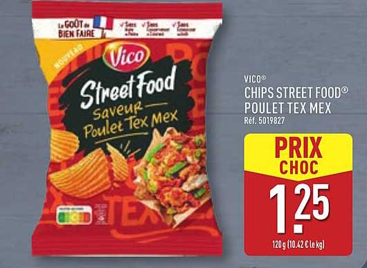 VICO® CHIPS STREET FOOD® SAVEUR POULET TEX MEX