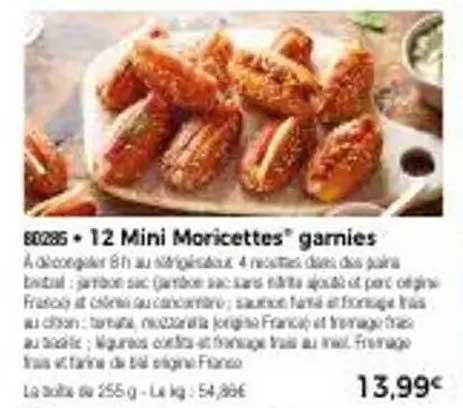 12 Mini Moricettes® garnies