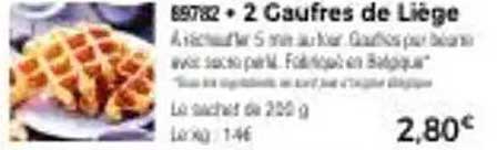 2 Gaufres de Liège