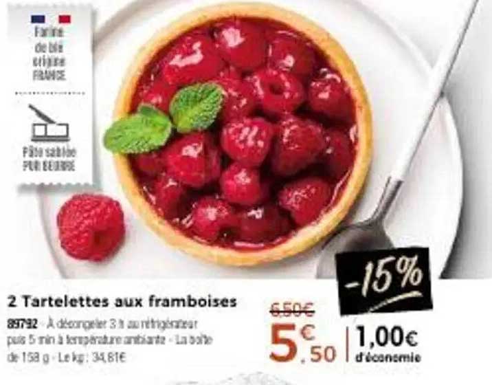 2 Tartelettes aux framboises