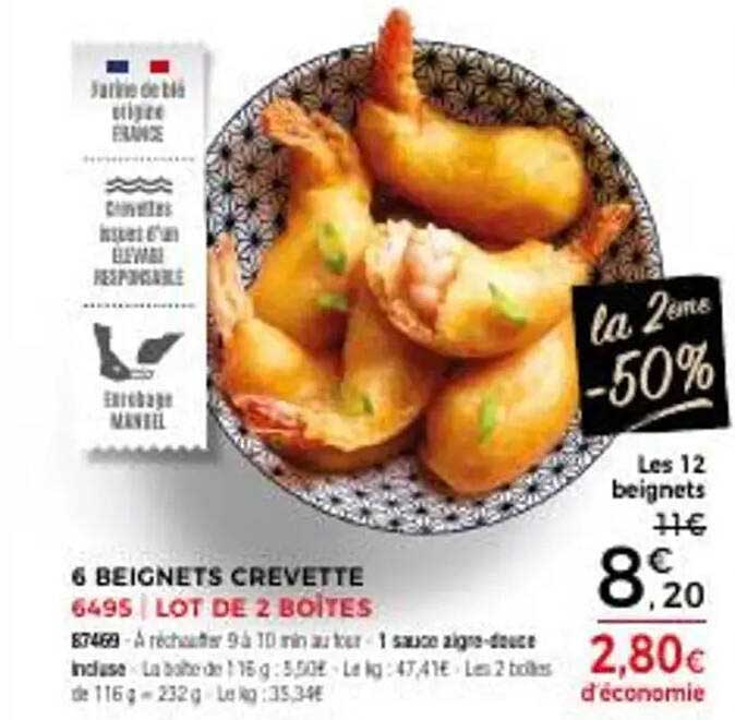 6 Beignets Crevette - Lot de 2 Boîtes