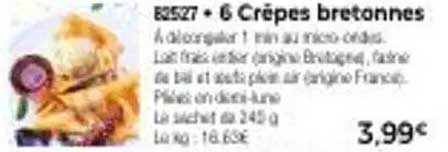 6 Crêpes bretonnes