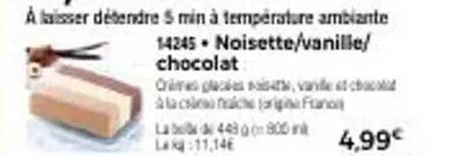 À laisser d’Étendre 5 min à Température Ambiante 14345 • Noisette/vanille/chocolat