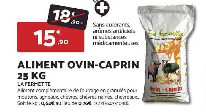ALIMENT OVIN-CAPRIN 25 KG