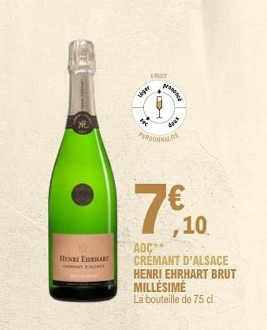 AOC** Crémant d'Alsace Henri Ehrhart Brut Millésimé