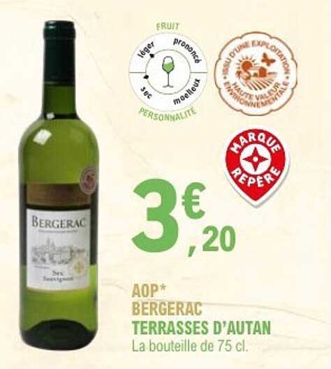AOP* BERGERAC TERRASSES D’AUTAN