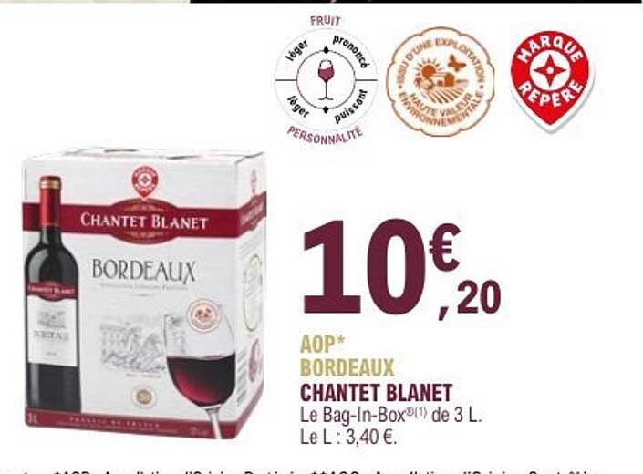 AOP* BORDEAUX CHANTET BLANET