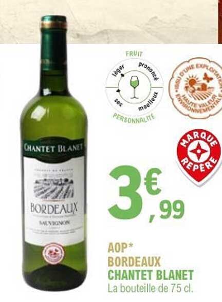 AOP* BORDEAUX CHANTET BLANET