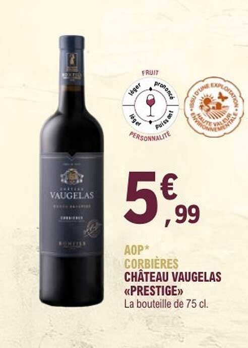 AOP* Corbières Château Vaugelas « Prestige »