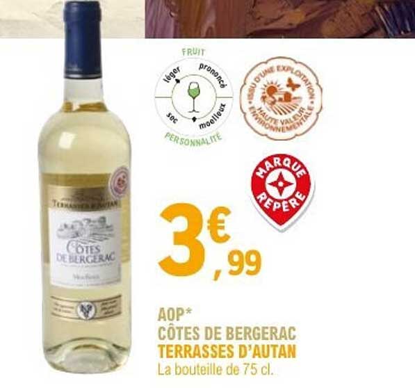 AOP* CÔTES DE BERGERAC TERRASSES D'AUTAN