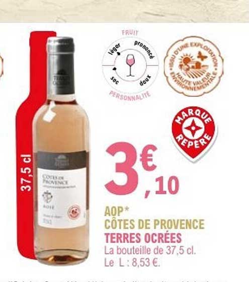 AOP* Côtes de Provence Terres Océes