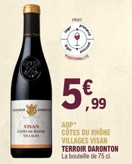 AOP* Côtes du Rhône Villages Visan