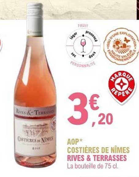 AOP* Côtesières de Nîmes Rives & Terrasses