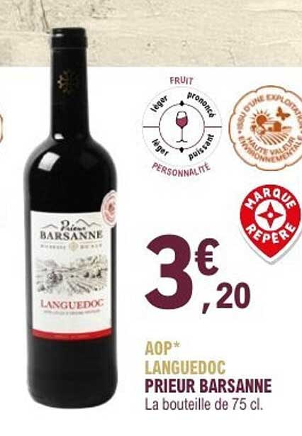 AOP* LANGUEDOC PRIEUR BARSANNE