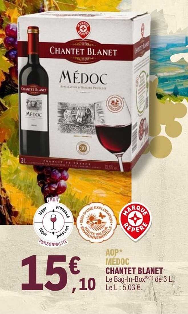 AOP* Médoc Chantet Blanet - Bag-In-Box® de 3 L
