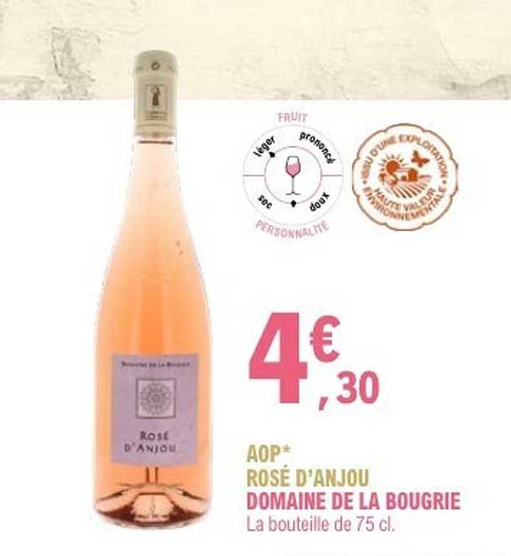 AOP* ROSÉ D’ANJOU DOMAINE DE LA BOUGRIE