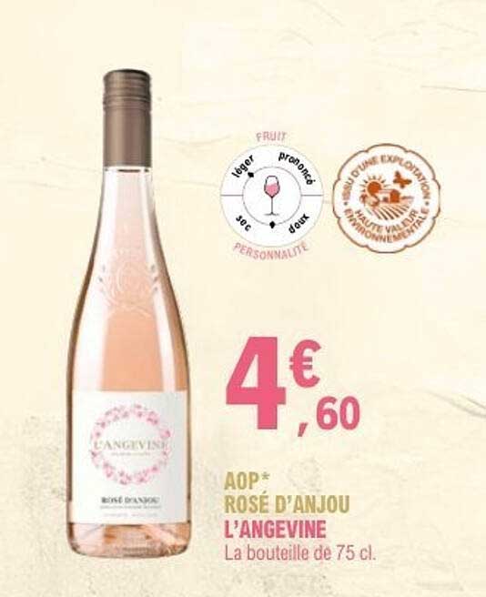 AOP* ROSÉ D’ANJOU L’ANGEVINE