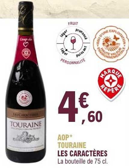 AOP* TOURAINE LES CARACTÈRES