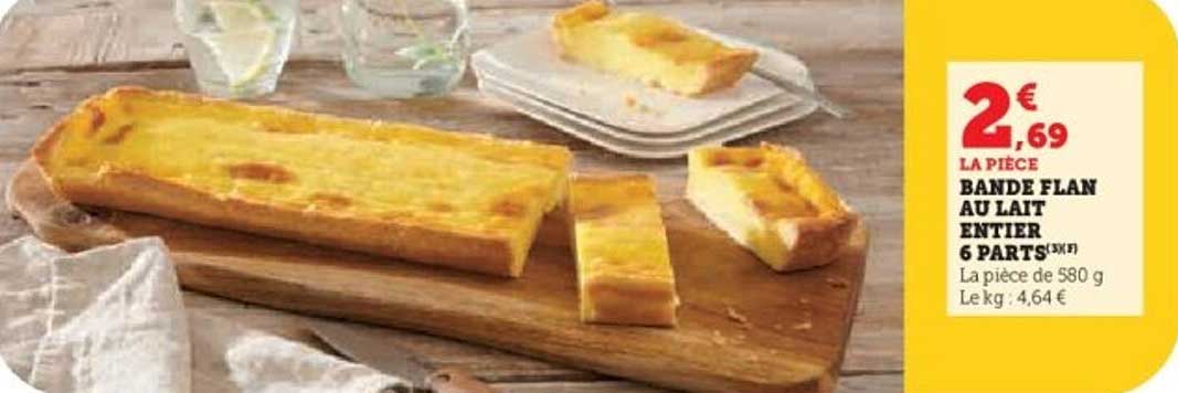Bande flan au lait entier 6 parts